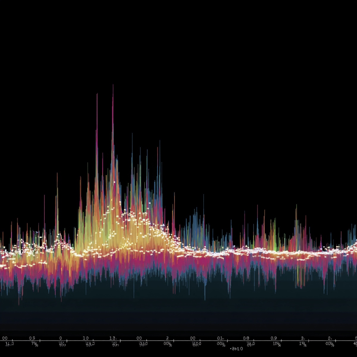 Camera sensor noise analysis graph showing signal and noise levels